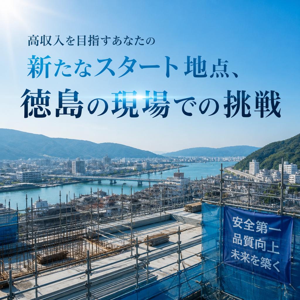 高収入を目指すあなたの新たなスタート地点、徳島の現場での挑戦