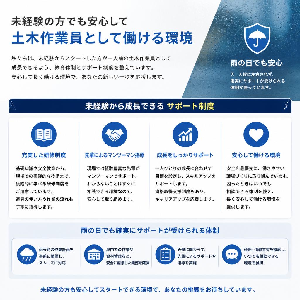 未経験者でも安心のサポート体制