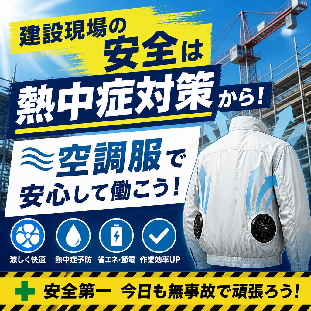 建設現場の安全は熱中症対策から！空調服で安心して働こう！
