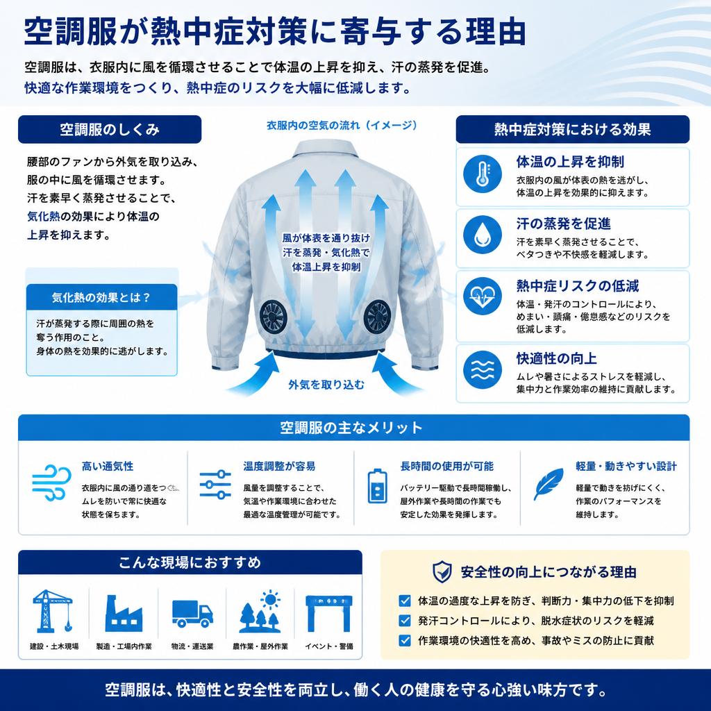 空調服の効果とメリット