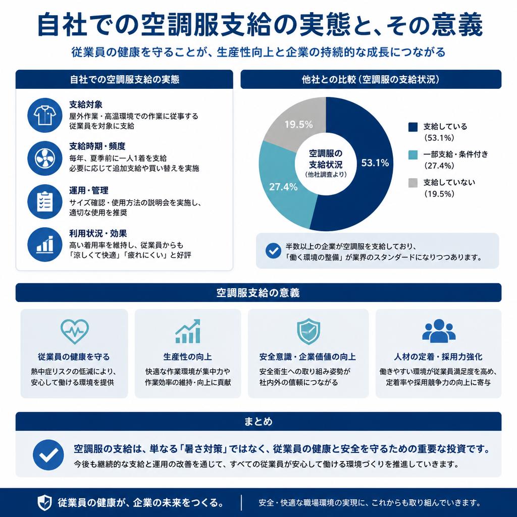 空調服の支給実態とその重要性